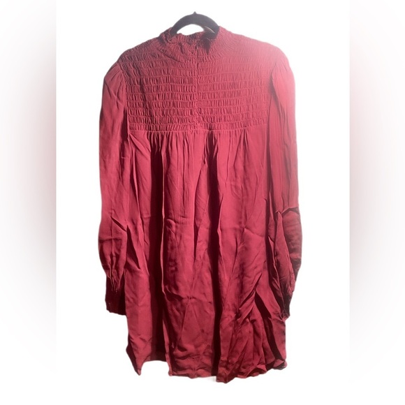 Reformation Branded Es Turtleneck Trendy Lightweight Plus Plum Midi dress 2X - Picture 4 of 6